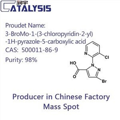 3-BroMo-1-(3-cloropiridina-2-il)-1H-pirazol-5-ácido carboxílico CAS 500011-86-9